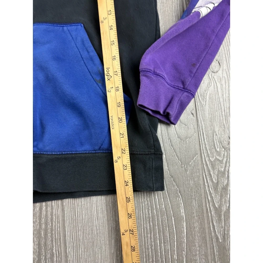 Jordan Color Block Zip Up Hoodie Mens Small Black Red Purple Blue Full Zip